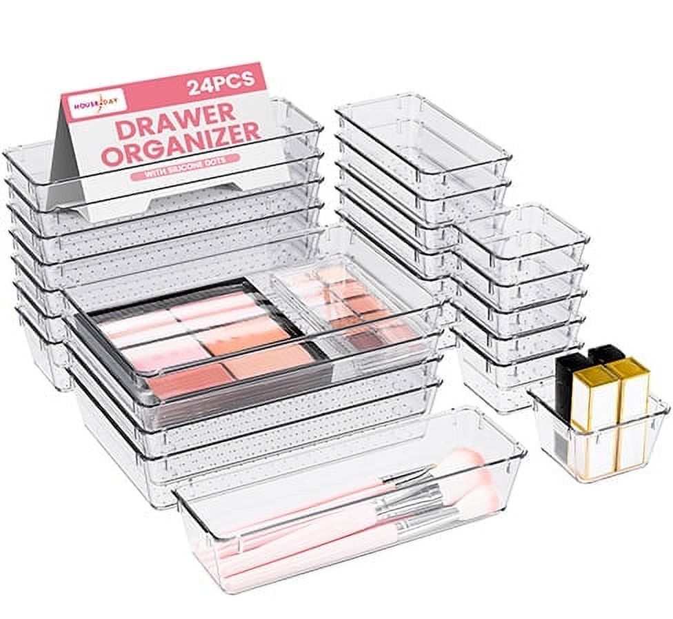 STORi Clear Plastic Vanity Makeup Organizer