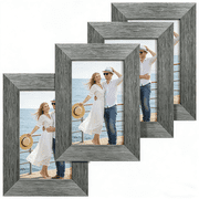 HOUSE DAY Picture Frames 8x10 Set of 6, Rustic Grey Farmhouse Collage Photo Frames Gallery Wall Frame Set for Table Top and Wall Display
