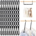 thumbnail image 1 of Cozymood Plastic Space Saving Hangers, 10 Pack Magic Closet Hanger Closet Organizer, Hanger Organizer, Black, 1 of 11