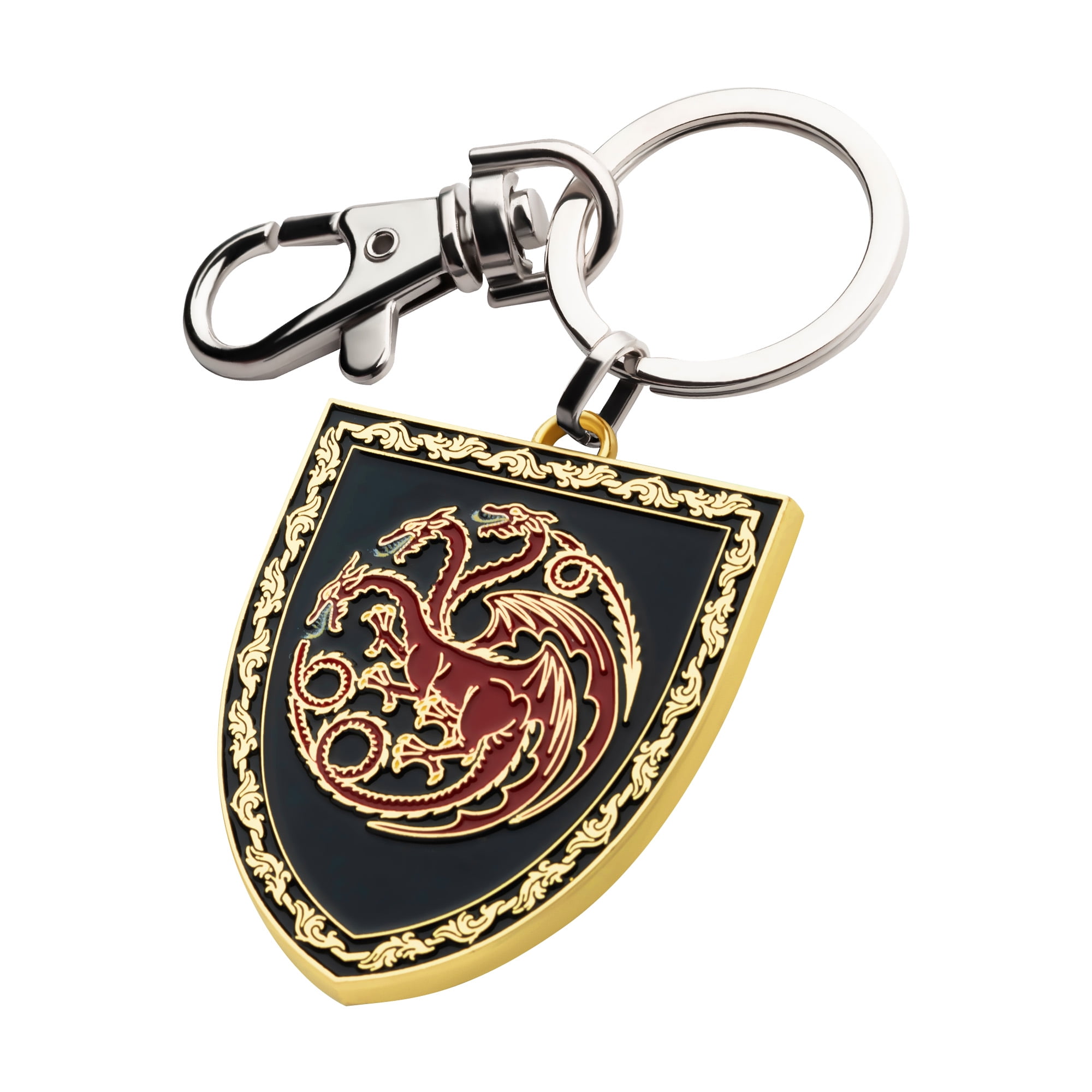 HOUSE OF THE DRAGON TARGARYEN SHIELD KEYCHAIN - Officially Licensed ...