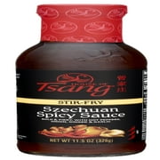 HOUSE OF TSANG Spicy Szechuan Stir-Fry Sauce, Shelf Stable, 11.5 oz Glass Bottle