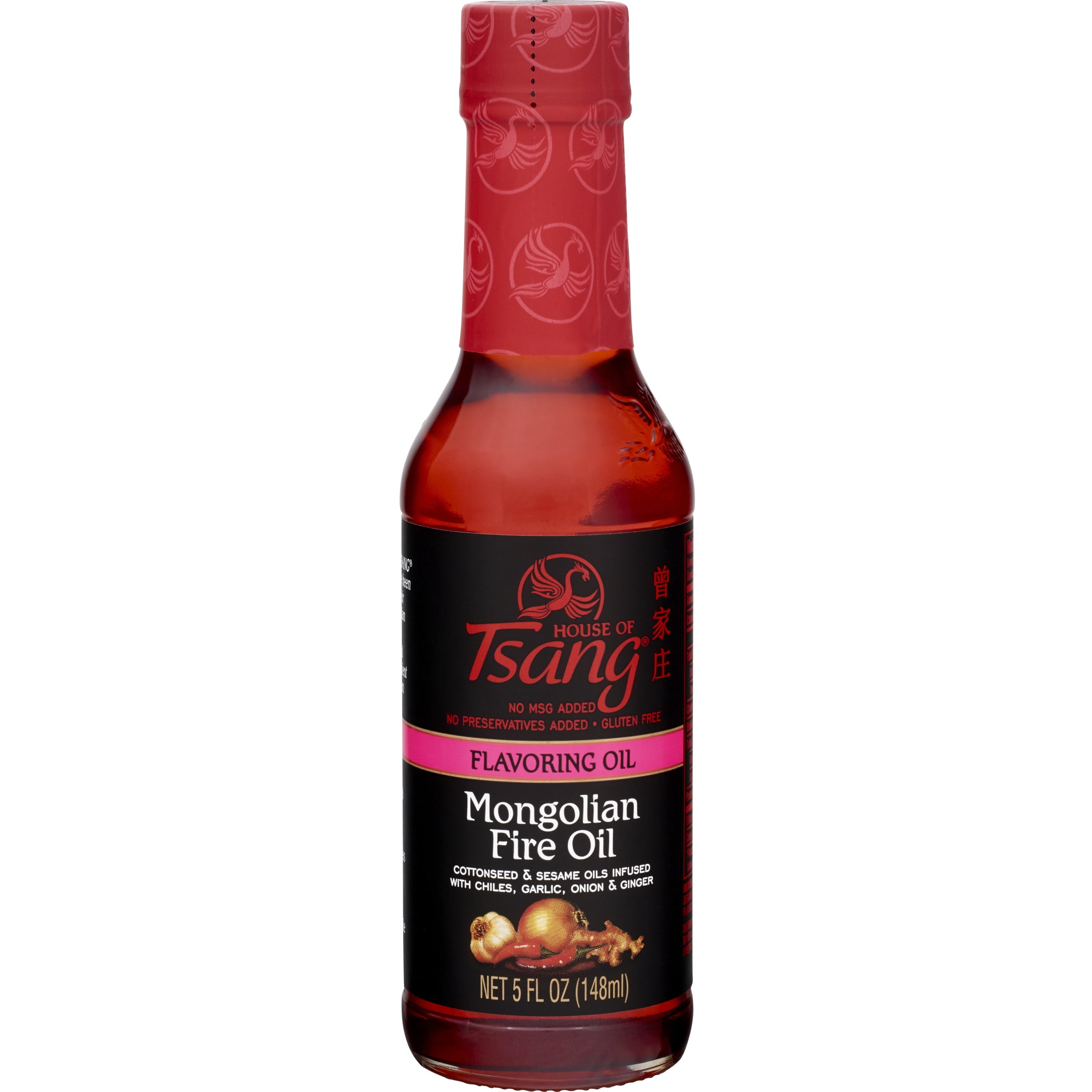 HOUSE of TSANG Mongolian Fire Oil, Shelf Stable, 5 oz Glass Bottle