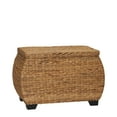thumbnail image 1 of Household Essentials Large Curved Wicker Storage Chest with Liner | Water Hyacinth, 1 of 8