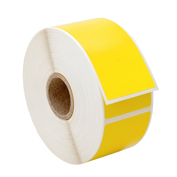 HOUSELABELS 1.5" x 3.5" Yellow Multipurpose Labels Compatible With Zebra and Rollo Printers, 63 Rolls / 500 Labels per Roll
