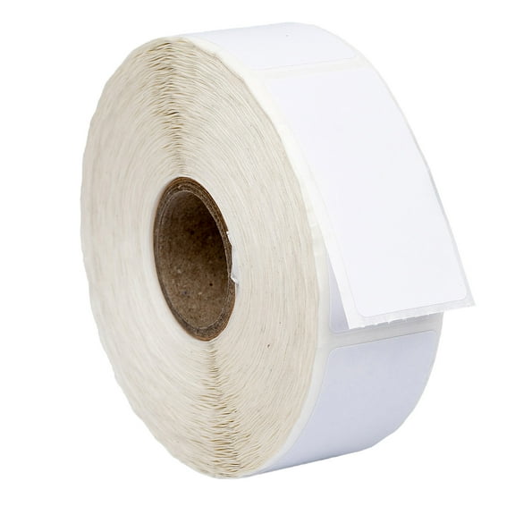 HOUSELABELS 1" x 2" Multipurpose Labels on 1" Core Compatible With Zebra and Rollo Printers, 2 Rolls / 750 Labels per Roll