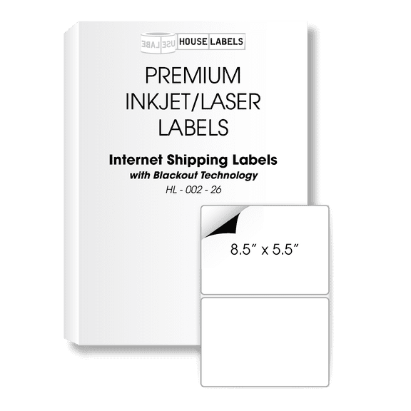 Inkjet/Laser Shipping Labels, Rectangle, 3 1/3 x 4, White, Pack Of 150 Inkjet/Laser Shipping Labels, Rectangle, 3 1/3 x 4, White, Pack Of 150