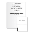 thumbnail image 1 of HOUSELABELS 2-up (Half Sheet) Internet Postage Labels (5-1/2" x 8-1/2") For Laser and Inkjet Printers, 1,000 Sheets, 1 of 6
