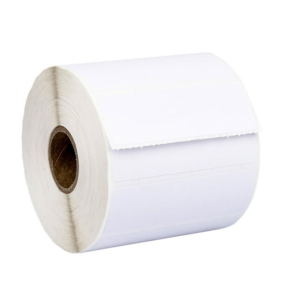 HOUSELABELS 3" x 1" Multipurpose Labels on 1" Core Compatible With Zebra and Rollo Printers, 1 Roll / 1,375 Labels per Roll