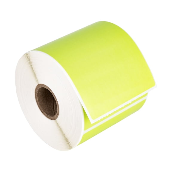 HOUSELABELS 3" x 5" Green Multipurpose Labels on 1" Core Compatible With Zebra and Rollo Printers, 9 Rolls / 300 Labels per Roll