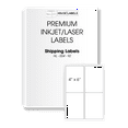 thumbnail image 1 of HOUSELABELS 4-up Multipurpose Labels (4" x 6") on Large Format Sheet 8.5 "x 14" For Laser and Inkjet Printers, 1,000 Sheets, 1 of 6