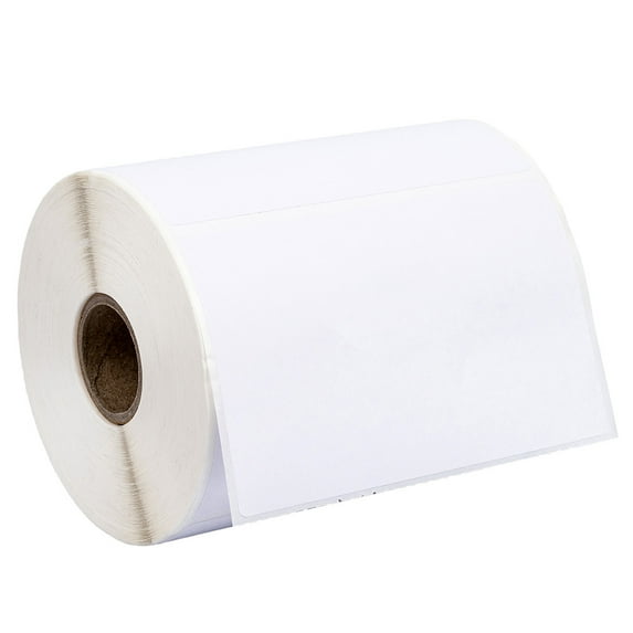 HOUSELABELS 4" x 2.5" Multipurpose Labels on 1" Core Compatible With Zebra and Rollo Printers, 6 Rolls / 620 Labels per Roll