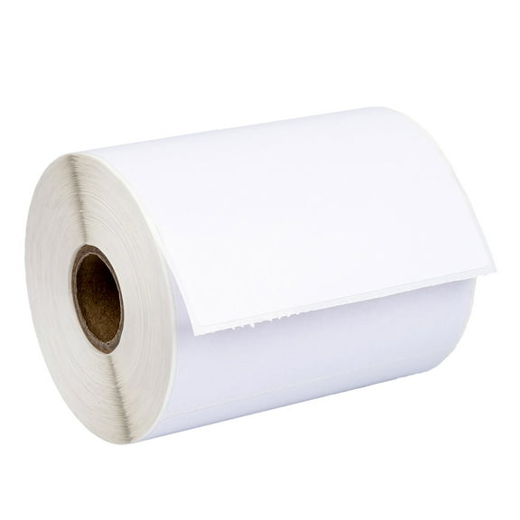 HOUSELABELS 4" x 3" Shipping Labels on 1" Core Compatible With Zebra and Rollo Printers, 6 Rolls / 500 Labels per Roll