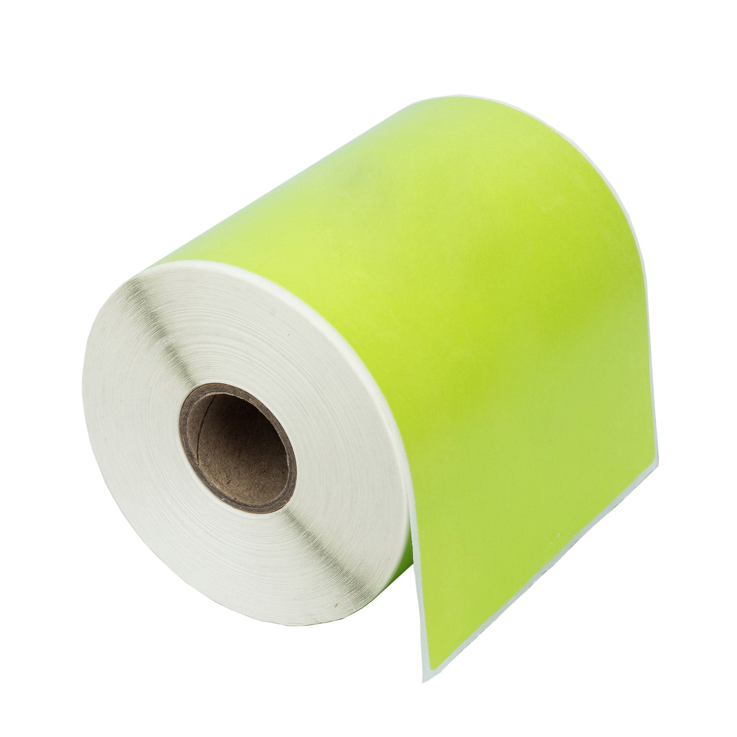 HOUSELABELS 4" x 6" Green Shipping Labels on 1" Core Compatible With Zebra and Rollo Printers, 4 Rolls / 250 Labels per Roll