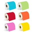 thumbnail image 1 of HOUSELABELS 4" x 6" Red, Green, Yellow, Blue, Orange, Pink Shipping Labels on 1" Core Compatible With Zebra and Rollo Printers, 18 Rolls / 250 Labels per Roll, 1 of 7