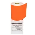 thumbnail image 1 of HOUSELABELS Compatible DYMO 1744907 4XL ORANGE Shipping Labels (4" x 6"), strong permanent adhesive, compatible with DYMO LW 4XL, Rollo & Zebra Desktop Printers, 6 Rolls /1320 Labels, 1 of 9