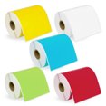 thumbnail image 1 of HOUSELABELS Compatible DYMO 1744907 4XL YL, WH, BL, GN, RD Shipping Labels (4" x 6"), strong permanent adhesive, compatible with DYMO LW 4XL, Rollo & Zebra Desktop Printers, 5 Rolls /1100 Labels, 1 of 8