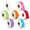 thumbnail image 1 of HOUSELABELS Compatible DYMO 30252 WH, PK, GN, OR, RD, LAV, BL Address Labels (1-1/8"x3-1/2"), permanent adhesive, compatible with DYMO LW 450, 4XL, Rollo & Zebra Desktop Printers, 7Rolls/2450Labels, 1 of 8