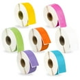 thumbnail image 1 of HOUSELABELS Compatible DYMO 30252 YL, PK, GN, OR, WH, LAV, BL Address Labels (1-1/8"x3-1/2"), permanent adhesive, compatible with DYMO LW 450, 4XL, Rollo & Zebra Desktop Printers, 7Rolls/2450Labels, 1 of 8