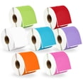 thumbnail image 1 of HOUSELABELS Compatible DYMO 30256 GN, RD, WH, BL, LAV, OR, PK Shipping Labels (2-5/16"x4"), permanent adhesive, compatible with DYMO LW 450, 4XL, Rollo & Zebra Desktop Printers, 7 Rolls /2100 Labels, 1 of 8