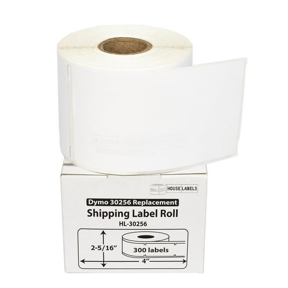 HOUSELABELS Compatible DYMO 30256 Shipping Labels (2-5/16" x 4"), strong permanent adhesive, compatible with DYMO LW 450, 4XL, Rollo & Zebra Desktop Printers, 300 Rolls /90000 Labels