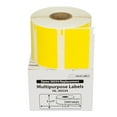 thumbnail image 1 of HOUSELABELS Compatible DYMO 30334 YELLOW Multipurpose Labels (2-1/4" x 1-1/4"), strong permanent adhesive, compatible with DYMO LW 450, 4XL, Rollo & Zebra Desktop Printers, 6 Rolls /6000 Labels, 1 of 9