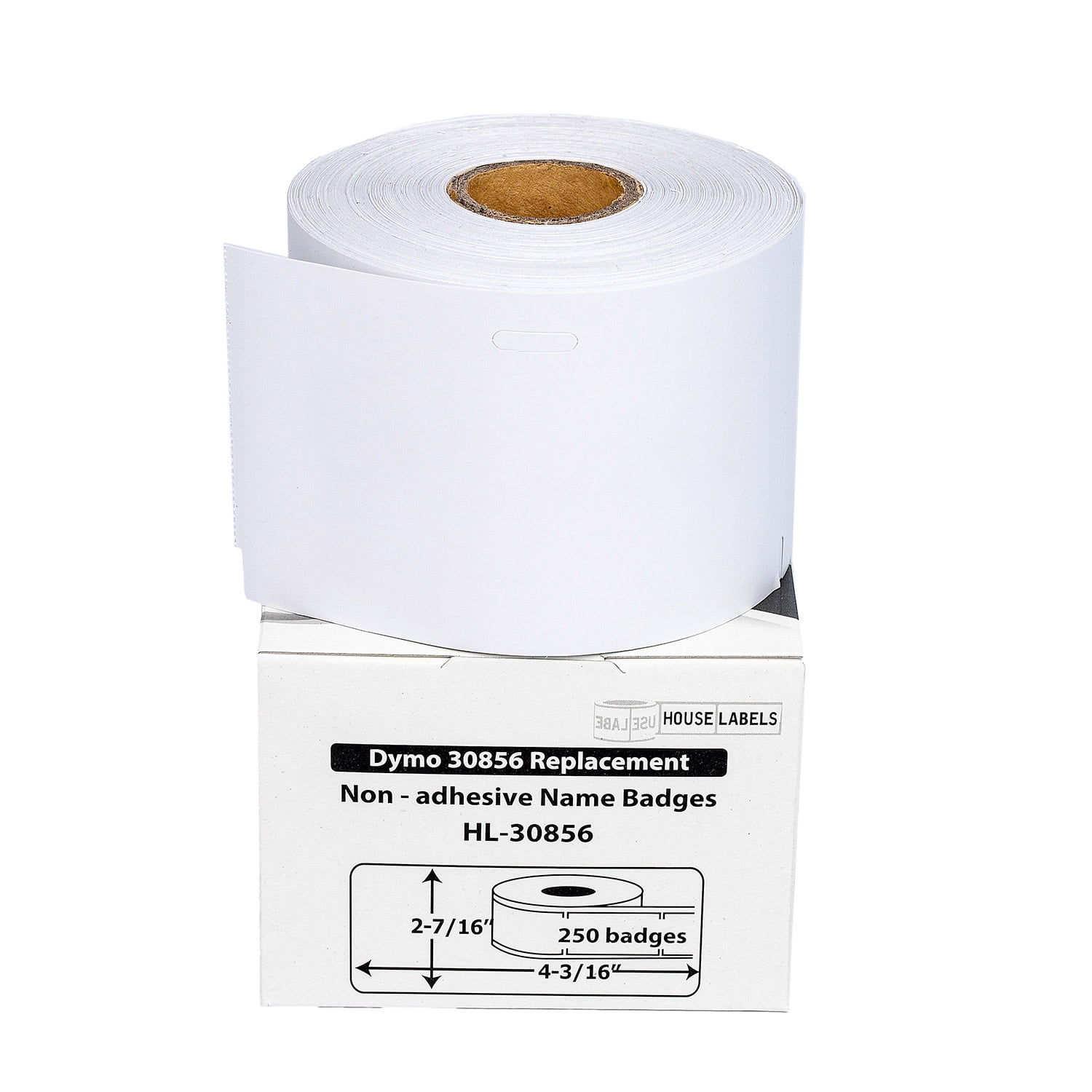 HOUSELABELS Compatible DYMO 30856 Badge Labels (2-7/16