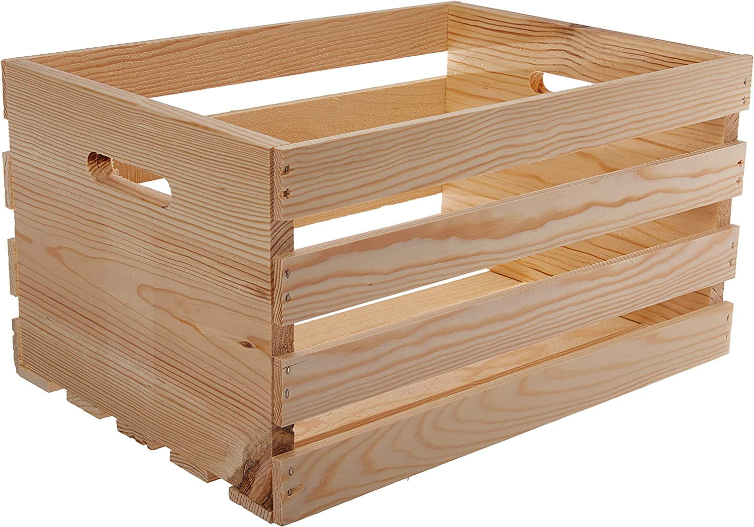 HOUSEWORKS 67140 18" Lx12.5 Wx9.5 H Large Crates & Pallet Wood Crate
