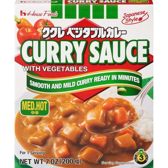 House Curry Sauce with Vegetables - Medium Hot 7.4 Ounce