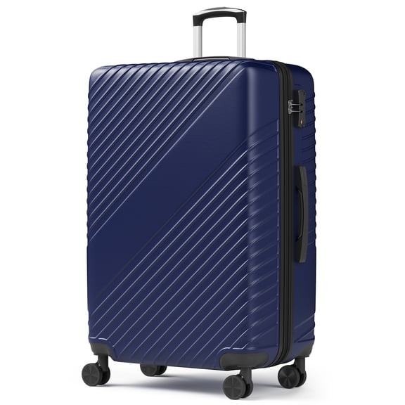 HOUSNIFLEX 28 Inch Large Luggage, Extra Large Expandable Suitcase with TSA Lock, 360° Spinner Wheels for Long Trips, Blue
