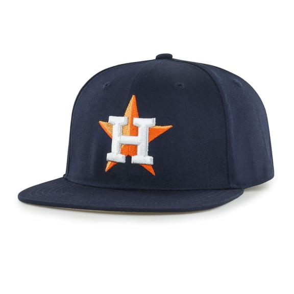 MLB Houston Astros Primary Team Color Flat Bill Snap Back Hat