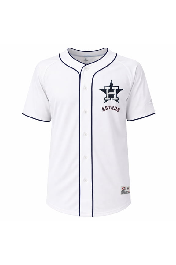 MLB Houston Astros Men's White Full Button Jersey