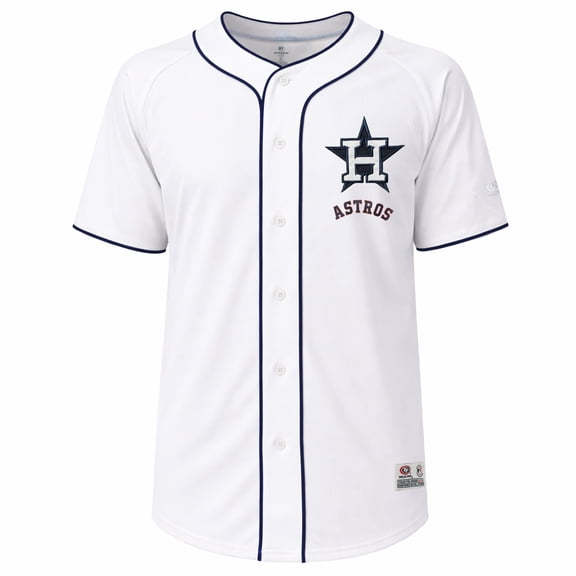 MLB Houston Astros Men's White Full Button Jersey