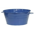 thumbnail image 1 of HOUSTON INTERNATIONAL TRADING 6087E B Houston International Galvanized Steel Harvest Tub - Planter - Beverage Tub with handles 19'D x 8'H, 1 of 1
