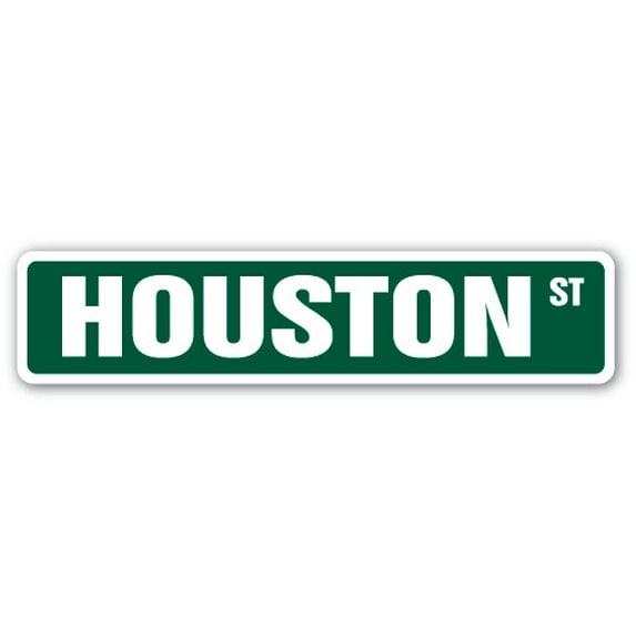 HOUSTON Street Sign Childrens Name Room Sign | Indoor/Outdoor | 36" Wide