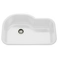 thumbnail image 1 of Houzer Pch-3700 Porcela 31-1/4" Undermount Single Basin Porcelain, Stainless Steel Kitchen, 1 of 8