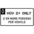 thumbnail image 1 of HOV Definition Sign Regulatory Traffic Signs Metal Sign Tin Sign 12x16 Inch - Caution Safety Warning Security Signs Indoor & Outdoor Signs for Home, Office, Work, 1 of 5