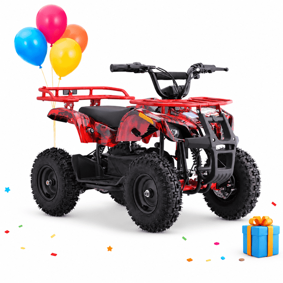 HOVER HEART Dirt Quad 500 for Kids Teenager, 36V Electric 4-Wheeler for Teens, X-Large Metal Frame, Speed Control, Suspension, Disc Brake, Charger Included