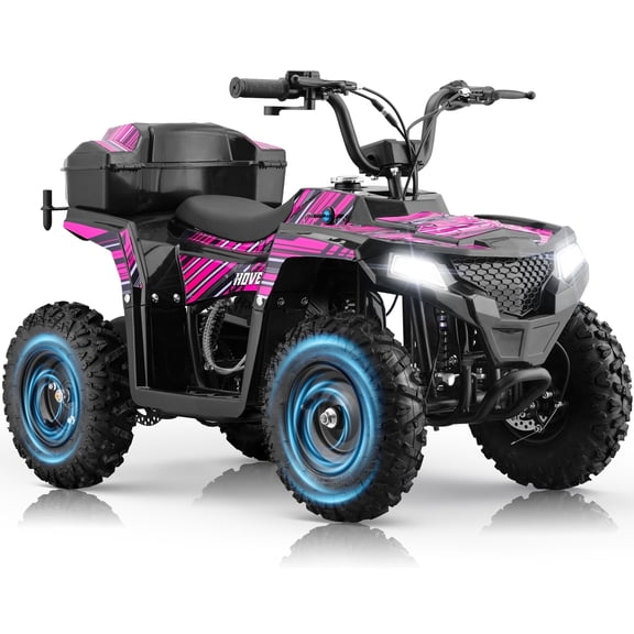 HOVER HEART Gas Dirt Quad for Kids Teenager, 40cc 4-Stroke 4-Wheeler for Teens, Air-cooled, Speed Control, Suspension, Disc Brake, No Mix Oil Required