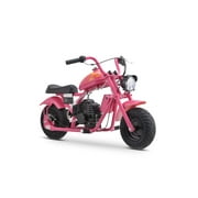 HOVER HEART Gas Mini Chopper Bike, DB004 Model 49.4 CC 2-Stroke Dirt Bike with Big Headlight, Premium Tire, Metal Frame, Disc Brakes, Max Load 165Lbs, Up to 20Mph, EPA Approved