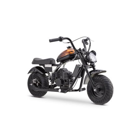 HOVER HEART Gas Mini Chopper Bike, DB004 Model 49.4 CC 2-Stroke Dirt Bike with Big Headlight, Premium Tire, Metal Frame, Disc Brakes, Max Load 165Lbs, Up to 20Mph, EPA Approved