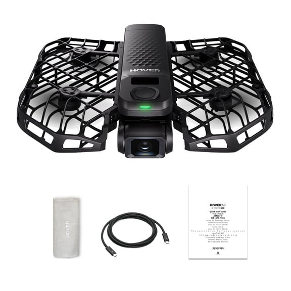 HOVERAir X1 PRO 4K UHD Action Flying Camera, Foldable Drone with AI Follow, Palm Launch, 2-Axis Gimbal, 104° FoV, for Outdoor Sports (Standard)