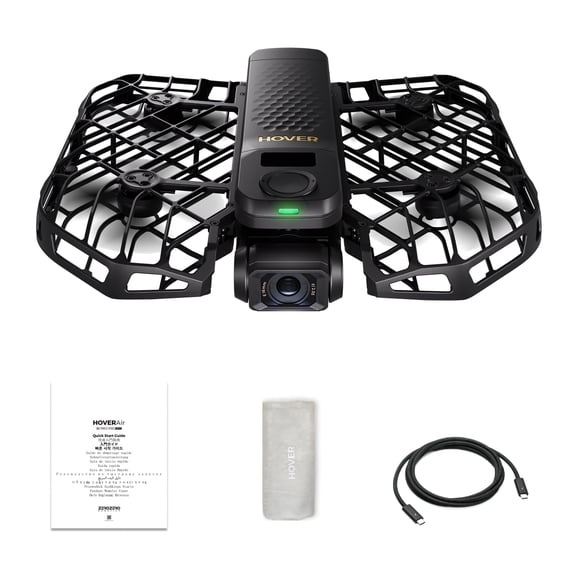 HOVERAir X1 PROMAX 8K Action Flying Camera, Foldable Drone with AI Follow, Palm Launch, 2-Axis Gimbal for Outdoor Vlogging (Standard)