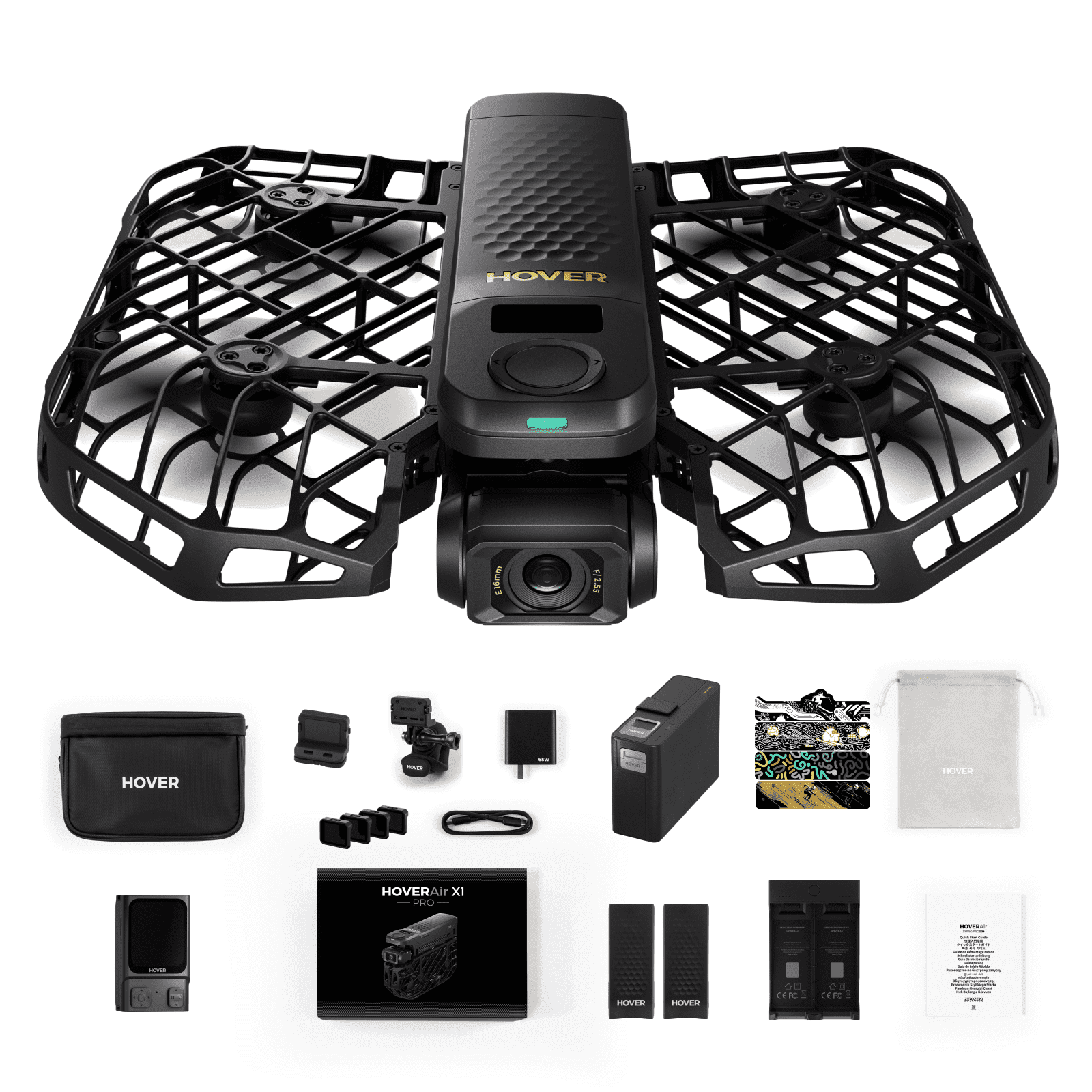 HOVERAir X1 PROMAX 8K Action Flying Camera,OmniTerrain, Foldable Selfie Drone, Palm Launch, Dual - Axis Gimbal(Cycling Combo)
