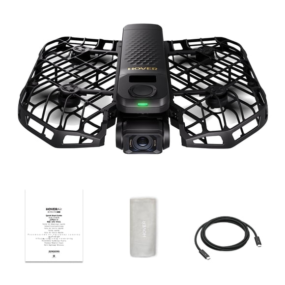 HOVERAir X1 PROMAX 8K Action Flying Camera, Foldable Drone with AI Follow, Palm Launch, 2-Axis Gimbal for Outdoor Vlogging (Standard)