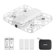 HOVERAir X1 Self-Flying Camera Pocket-Sized Drone Foldable with Palm Take off, White (Walmart Exclusive Combo)