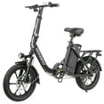 thumbnail image 1 of HOVERFLY 16" Folding Adults Electric Bikes, 500W/36V/15.5mph Folding City Ebike for Adult Men Women,Black,UL2849, 1 of 7