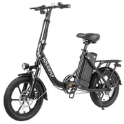 HOVERFLY 16 Folding Adults Electric Bikes, 500W&36V&15.5mph Folding City Ebike for Adult Men Women,UL2849,Black