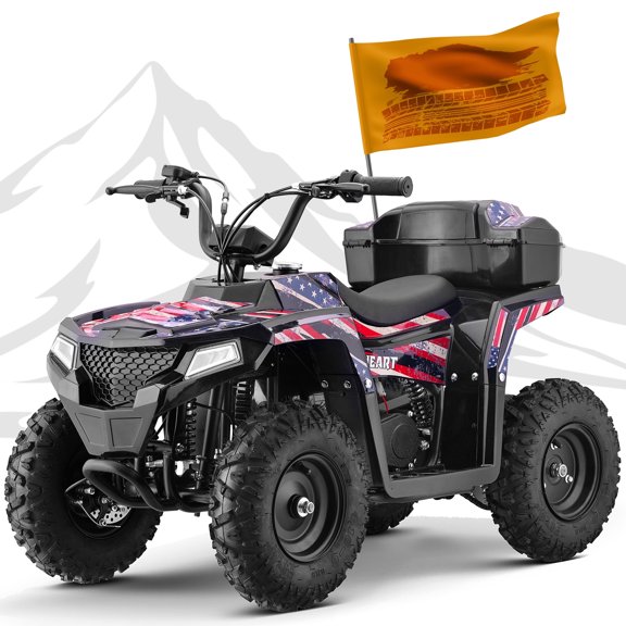 HOVERHEART 40 cc Trail Runner Ride-On Buggy – Dual-Speed Off-Roader, Parent Speed Key, 10-15.5 mph, Flag