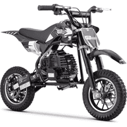 HOVERHEART 49cc 4-Stroke Gas Mini Dirt Bike,18 MPH Max Speed with Dual Disc Brakes,Max load 160lbs,Black