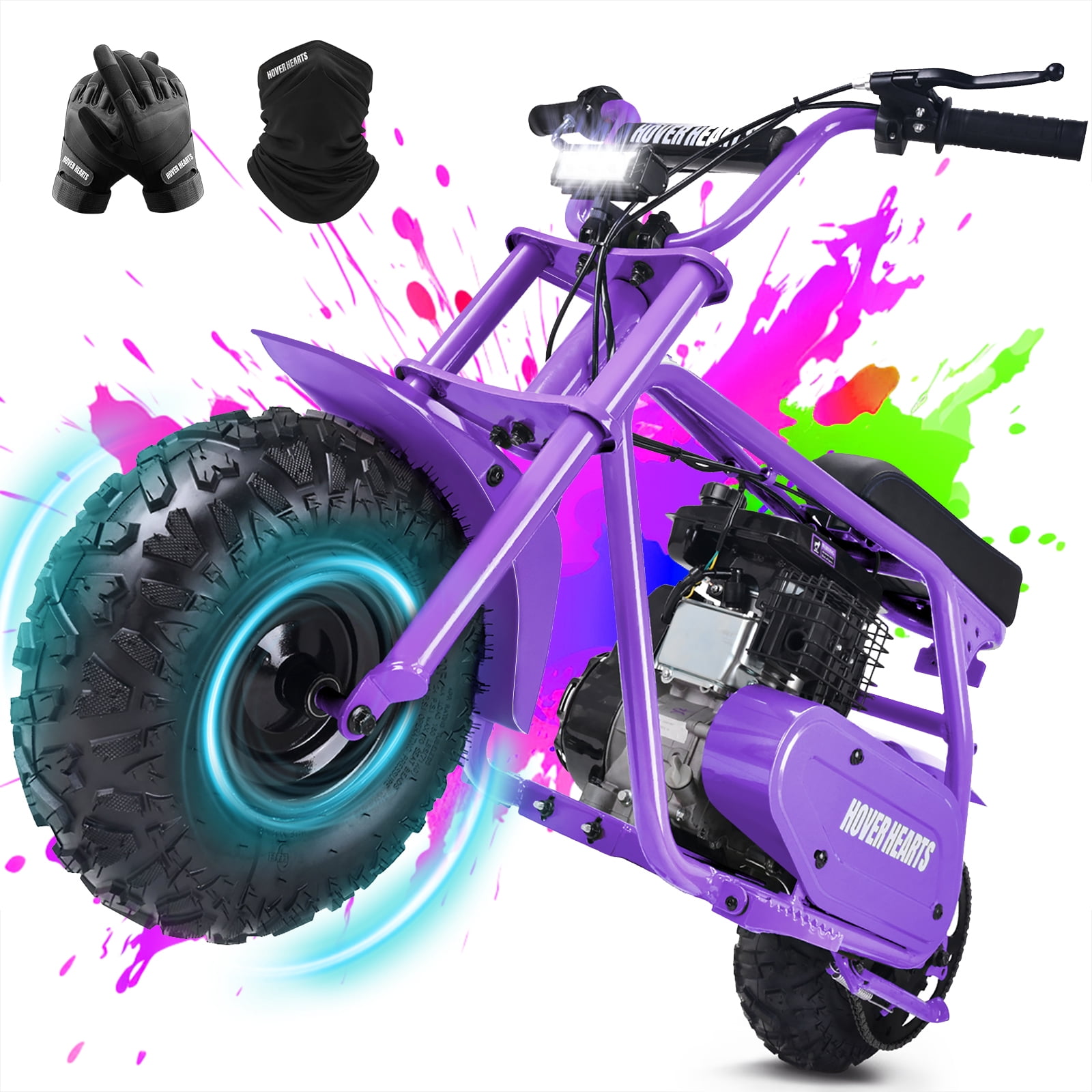 HOVERHEART Gas Mountain Bike, 105cc 4-Stroke Gas Powered Off Road